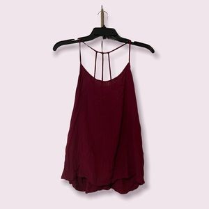 Maroon Red Tank Top